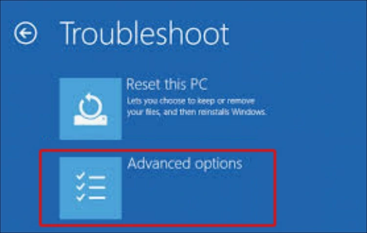 advanced option