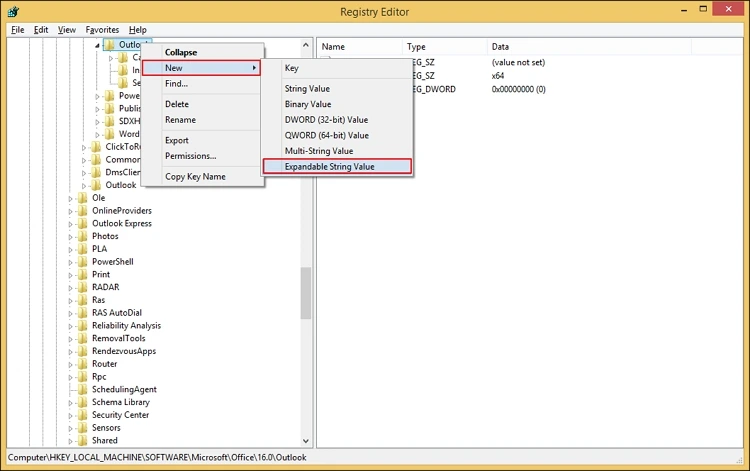 registry editor