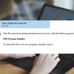 outlook pdf preview not working