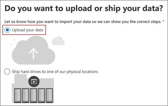 upload your data